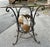 Wrought Iron World Globe Centered Table W/ Inlaid Marble Chess Board Top For Sale - Image 4 of 12