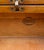 Biggs Furniture, Mahogany, Sheraton Style, Swivel and Hinged Flip Top Mechanism, Game Table, W/Hidden Drawer, Scalloped Edges, and Fluted Legs, 1950 For Sale - Image 11 of 12