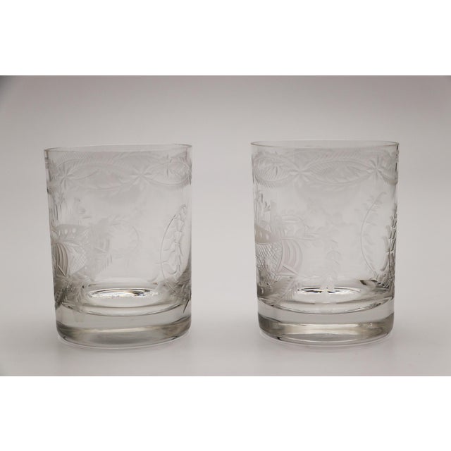 Circa: 1950. Origin: Austria. Material: Crystal. Note: Unmarked. Item condition: One tiny chip to rim. Some scratching on...