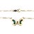 Rare 14k Gold Butterfly Necklace With Malachite Wings by Hammerman Bros For Sale In New York - Image 6 of 8