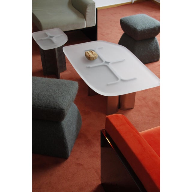 Brushed Steel & Transparent Opaque Resin Fossil Coffee Table by Daniel Nikolovski & Danu Chirinciuc for KABINET, 2019 For Sale - Image 13 of 17