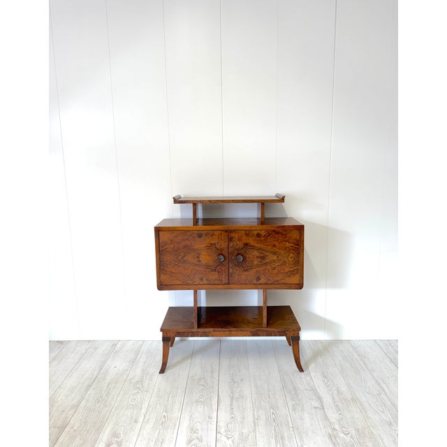 Vintage Walnut Burl Sideboard from Domus Nova, 1930s For Sale - Image 3 of 15