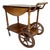 Mid-Century French Wooden Bar Cart Trolley, 1950s For Sale