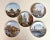 Limoges Porcelain Collectible Plate with Sights of Paris by Louis Dali, France, 1980s, Set of 5 For Sale - Image 9 of 9