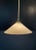 Circa 1910 truncated conical opaline suspension, series available. This pure white suspension lamp with the inimitable...