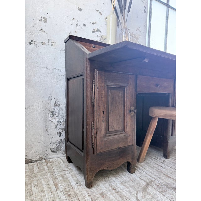 Folk Art Oak Secretary Desk, 19th Century For Sale - Image 9 of 18