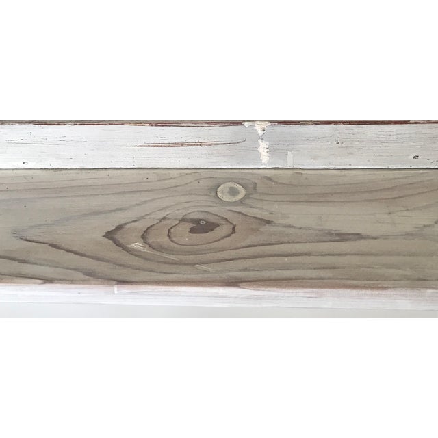 Celadon Vintage French Trumeau Mirror For Sale - Image 8 of 9