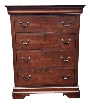 20th Century Broyhill Furniture Fruitwood Chest of Drawers