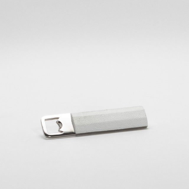 2020s White Shagreen Bottle Opener With Stainless Steel Detail by Kifu Paris For Sale - Image 5 of 5