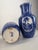 Blue 19th-Century Rhein Vases from Lewis Woolf, England, Set of 2 For Sale - Image 8 of 12