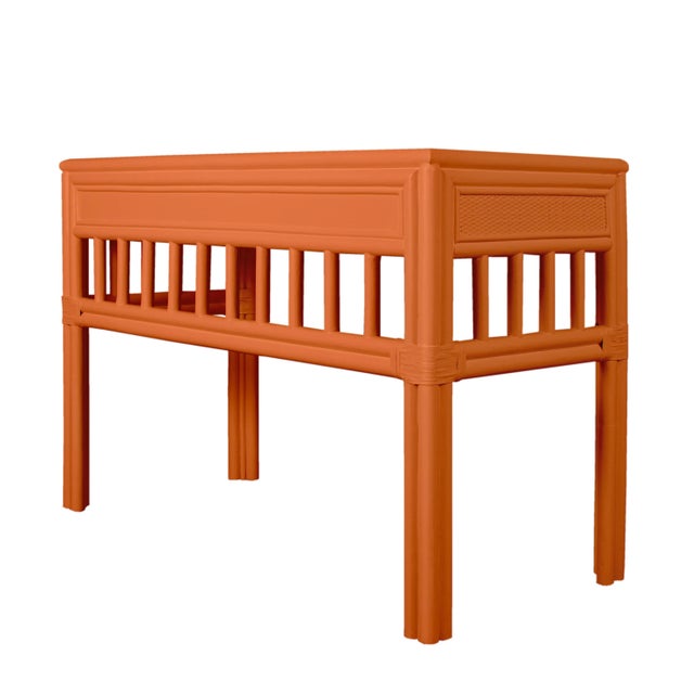 Contemporary Colony Desk, Citrus Orange For Sale - Image 3 of 9