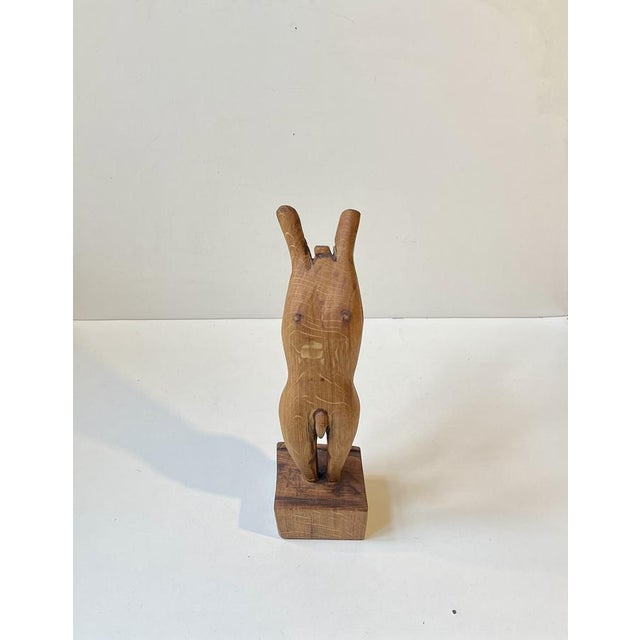 Folk Art Phallus Male Torso Sculpture in Carved Wood, 1970s For Sale - Image 3 of 11