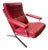 Mid-Century Red Lounge Chair, 1970s For Sale