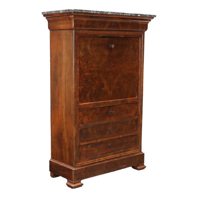 19th Century Secretary in Walnut, France For Sale