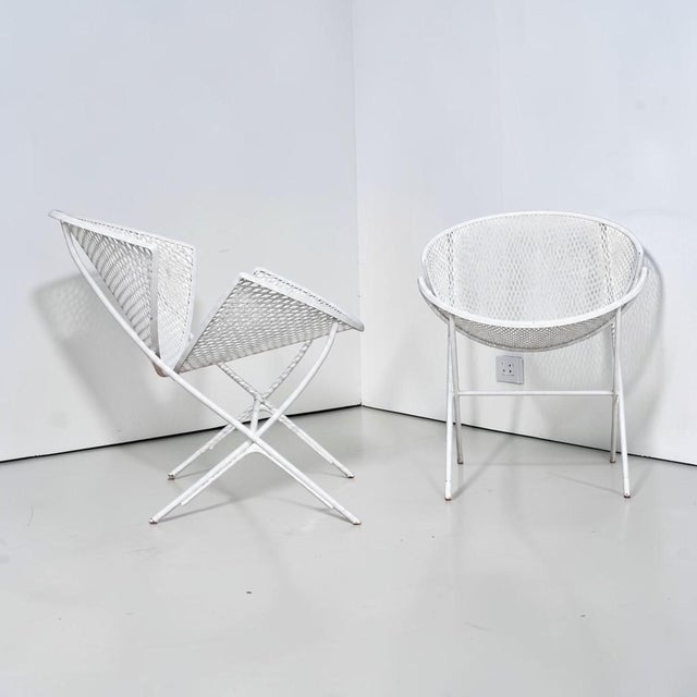 1950s 1950s Orange Slice Patio Chairs Maurizio Tempestini for Salterini - a Pair, Attributed For Sale - Image 5 of 8
