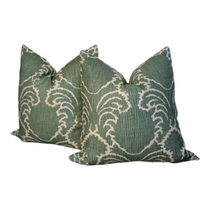Soane Britain Pineapple Thread 22" Emerald Pillows