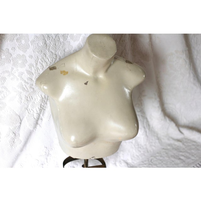 Mid-Century Modern Midcentury White Mannequin Female Bust For Sale - Image 3 of 10