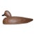 Antique Hand Carved Wood Flat Bottom Folk Art Duck Decoy Bird Sculpture Statue For Sale