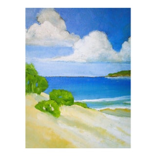 Pacific Dunes Lynne French 11x14 California Coast Landscape Oil Painting For Sale