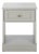 Shafa Side Table in Light Grey / Brass For Sale