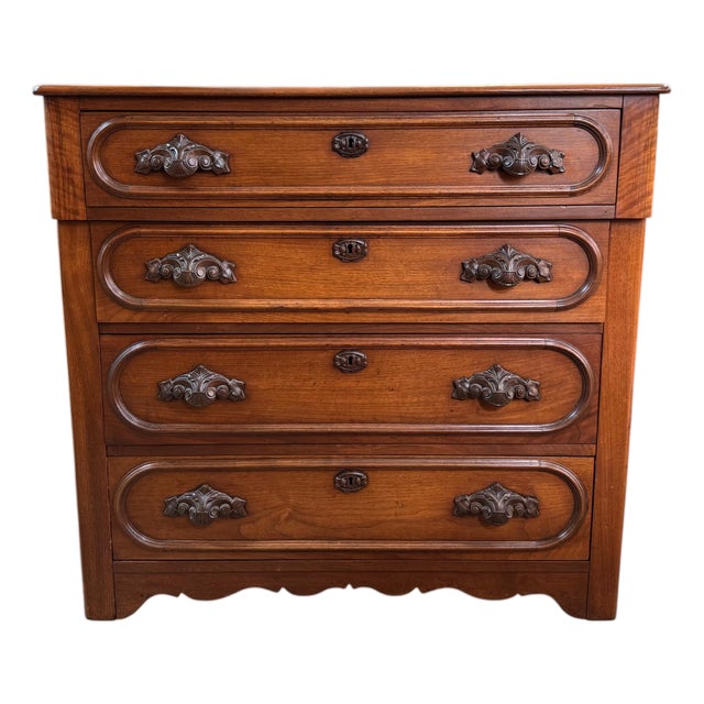 1880s Eastlake Walnut Dresser For Sale