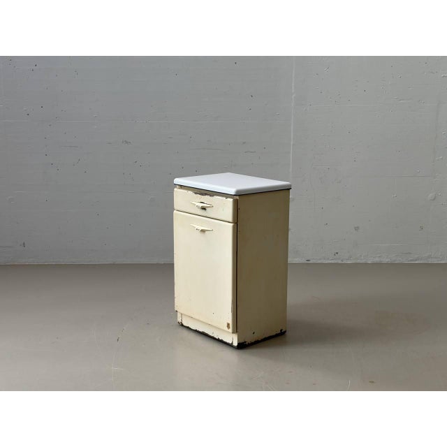 Industrial Steel Sheet Chest of Drawers by R. Daurat, France, 1950s For Sale - Image 4 of 18