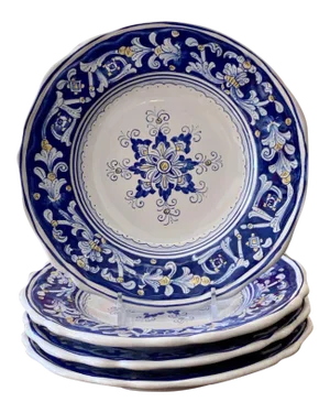 Antico Deruta Salad Plate, Full Design - Set of 4