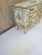 Wood Vintage From 1950s Hand Painted Chest of Drawers 3 Drawer Serpentine Style For Sale - Image 7 of 12