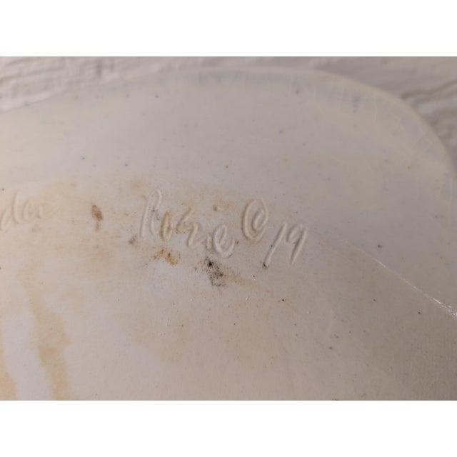 1979 Vintage Rosalie and Tom Nadeau "Blackback Flounder" Ceramic Fish Platter - 18.75" For Sale - Image 13 of 15