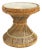 Wicker and Glass Side Drinks Table, Circa Mid-20th Century For Sale