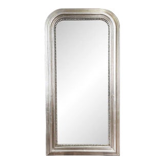 Matthew Izzo Home Waverly Large Wall Mirror - Silver Leaf For Sale