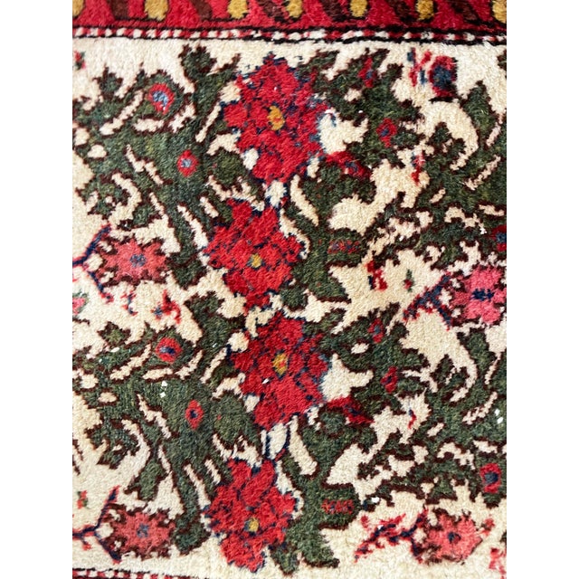Textile Antique Persian Bakhtiari Rug Size: 2'7" X 4'0" For Sale - Image 7 of 9