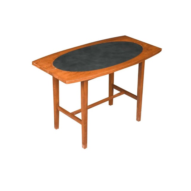 1960s Paul McCobb Perimeter Group Walnut Leather Side Table For Sale - Image 12 of 12