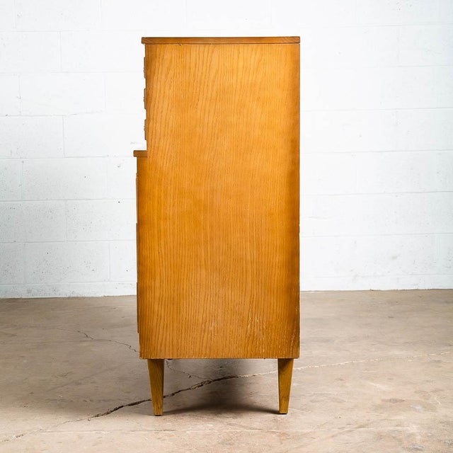 1960s La Period Furniture Mid Century Modern Solid Wood 5 Drawers Ash