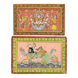 Mid Century Pattachitra Orissa India Painting