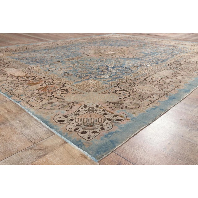 Mid 20th Century Vintage Persian Kashan Kashmar Rug, 09'09 X 12'02 For Sale In Dallas - Image 6 of 9