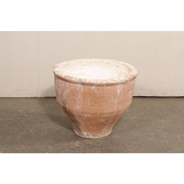 Spanish Spanish 19th C. Terracotta Rounded Planter For Sale - Image 3 of 10