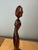 1970s Vintage Biomorphic Two-Tone Hardwood Female Sculpture; Mid-Century Modern, Art Deco, Contrast Sapwood/Heartwood Figurative Abstract Carving For Sale - Image 5 of 12
