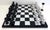 Vintage handmade marble chess board and pieces. This unique marble chessboard has inlayed white and black squares inside a...