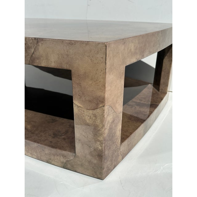 J. Robert Scott 1990s Parchment Coffee Table by J. Robert Scott For Sale - Image 4 of 12