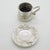 Vintage Italian Handmade Genuine Silver Coffee Cup and Saucer Dollhouse Miniature, 1970s, Set of 2 For Sale - Image 3 of 11