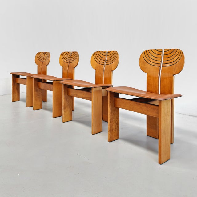 Africa ​​chairs by Tobia Scarpa for Maxalto, 1979, Set of 4 For Sale - Image 18 of 18