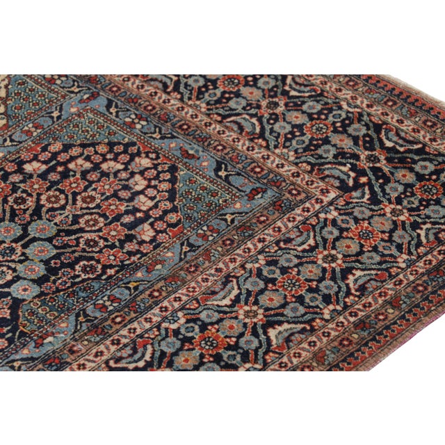 1910s Antique Kashan Rug With Floral & Geometric Medallions, From Rug & Kilim For Sale - Image 5 of 7