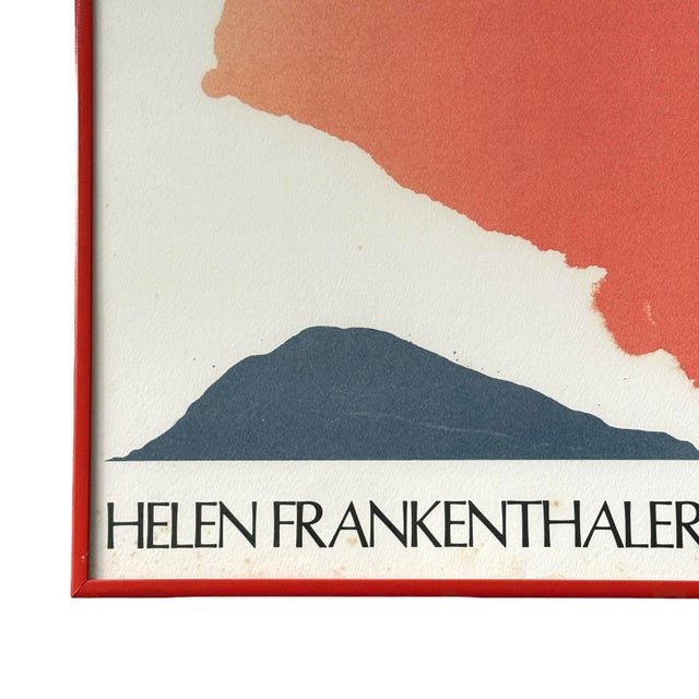 Abstract Original Helen Frankenthaler 1968 André Emmerich Gallery Abstract Exhibition Poster, Framed For Sale - Image 3 of 7