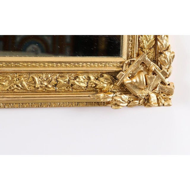 19th Century Antique Masonic Giltwood Mirror from Freemasons For Sale - Image 6 of 11