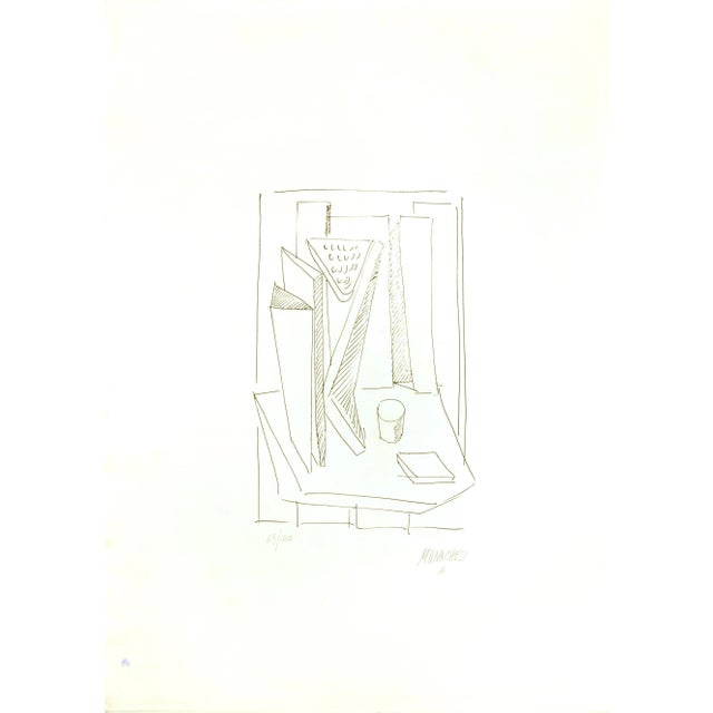 Contemporary Abstract Composition - 20th Century - Sante Monachesi - Serigraph - Contemporary For Sale - Image 3 of 3