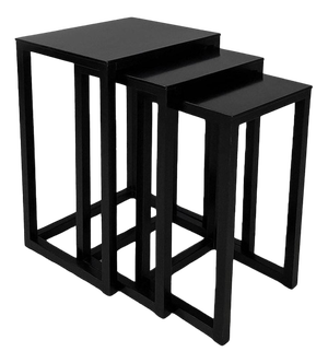 Austrian Modern Ash Nesting Tables attributed to Josef Hoffmann for Wittmann, Set of 3