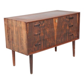 Johannes Sorth Rosewood Three Drawer Gentleman's Chest For Sale