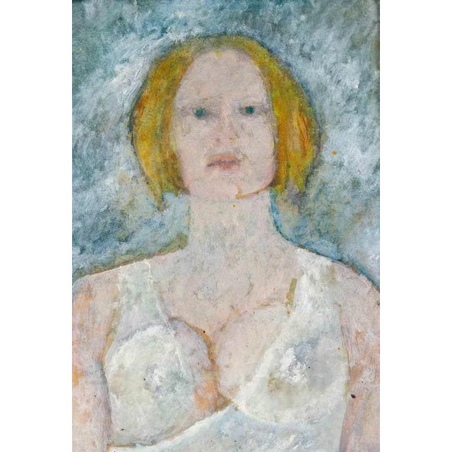 Oil on paper realized by Luigi Granetto in 1998. Hand signed. Includes a wooden frame realized by the artist cm. 47.5x39.5...
