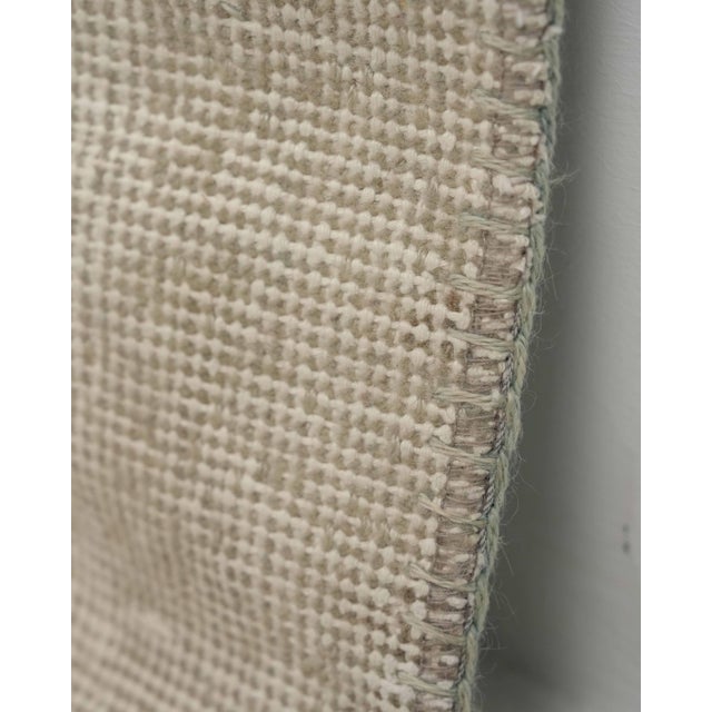 Beige Vintage Beige Patchwork Turkish Runner Rug - Handwoven Boho Carpet For Sale - Image 8 of 11